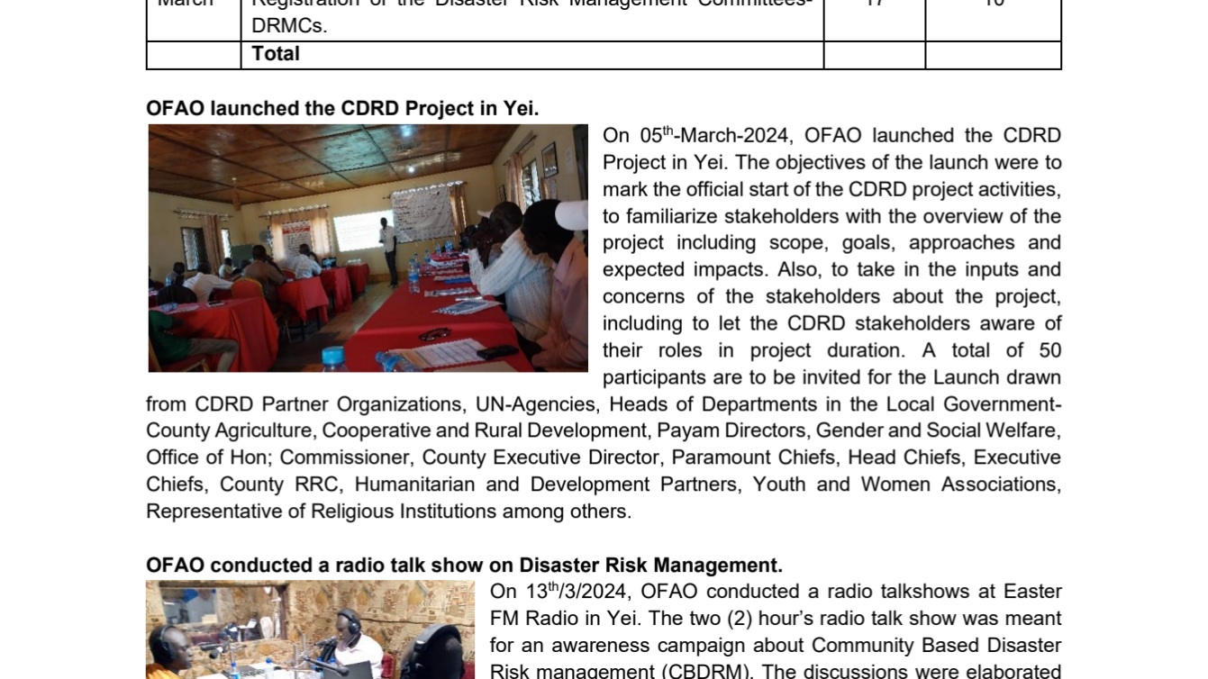 Consolidated Annual Progress Report – 7